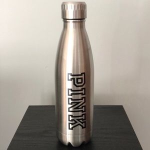VS Pink Metal Water Bottle